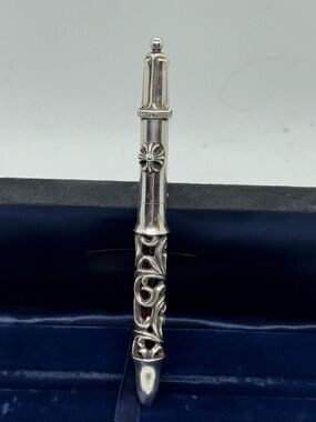 Chrome Hearts 4 Color Multi Pen Sterling Silver Fleur  Ballpoint Japan Rare